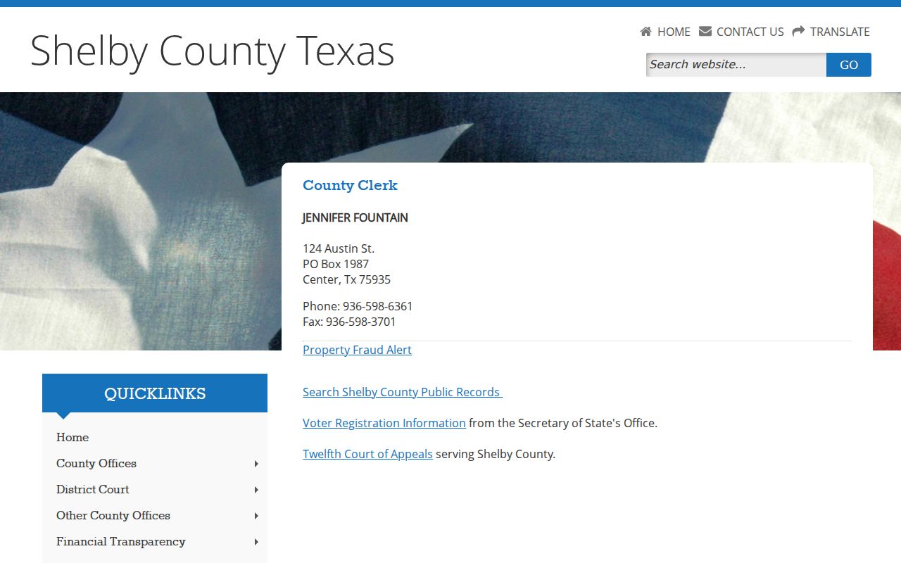 Shelby County Clerk misdemeanor criminal court records page