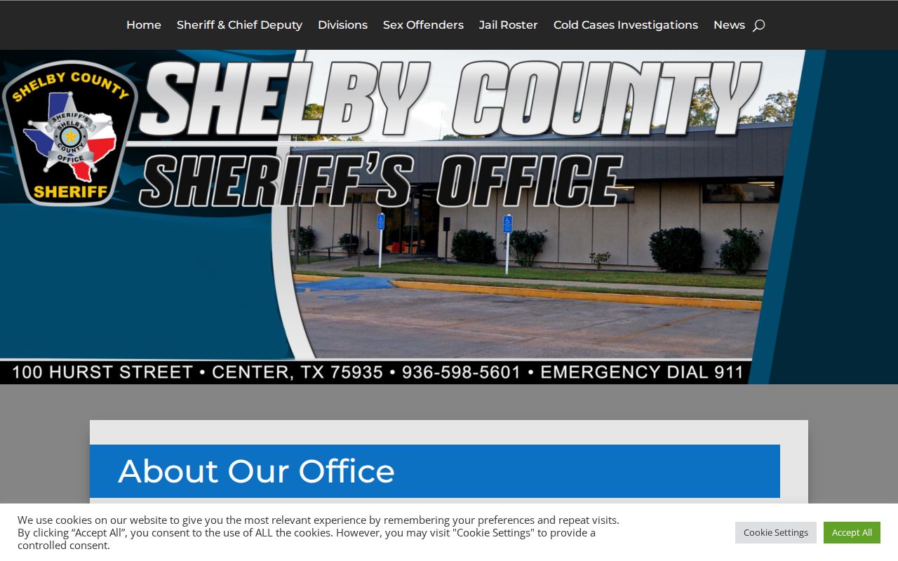 Shelby County criminal history sheriff and jail records